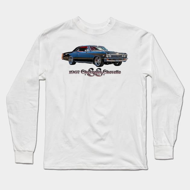 1967 Chevrolet Chevelle SS 396 Coupe Long Sleeve T-Shirt by Gestalt Imagery